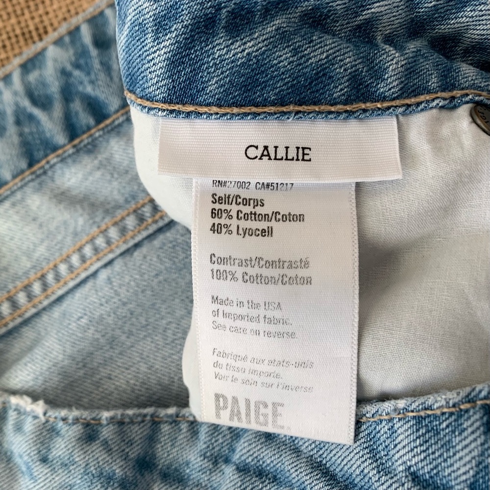 PAIGE Made In USA High Waist Blue CALLIE Jean - Picture 10 of 15